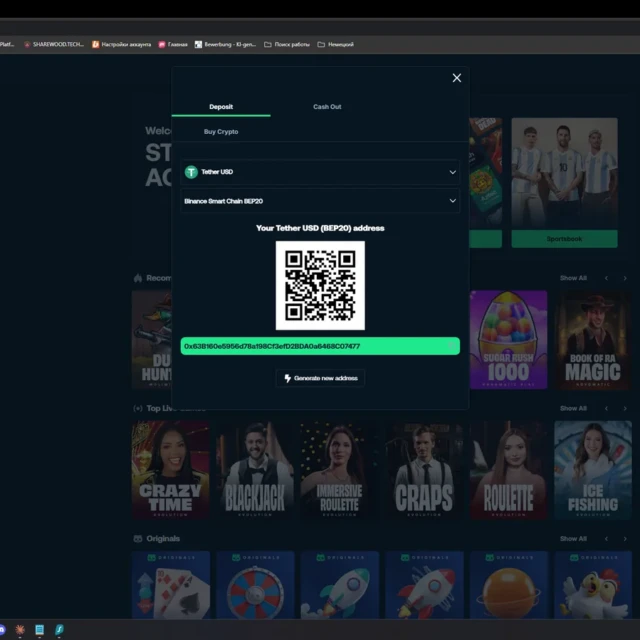 BetPanda deposit screens across multiple attempts — screenshot 3 of 5