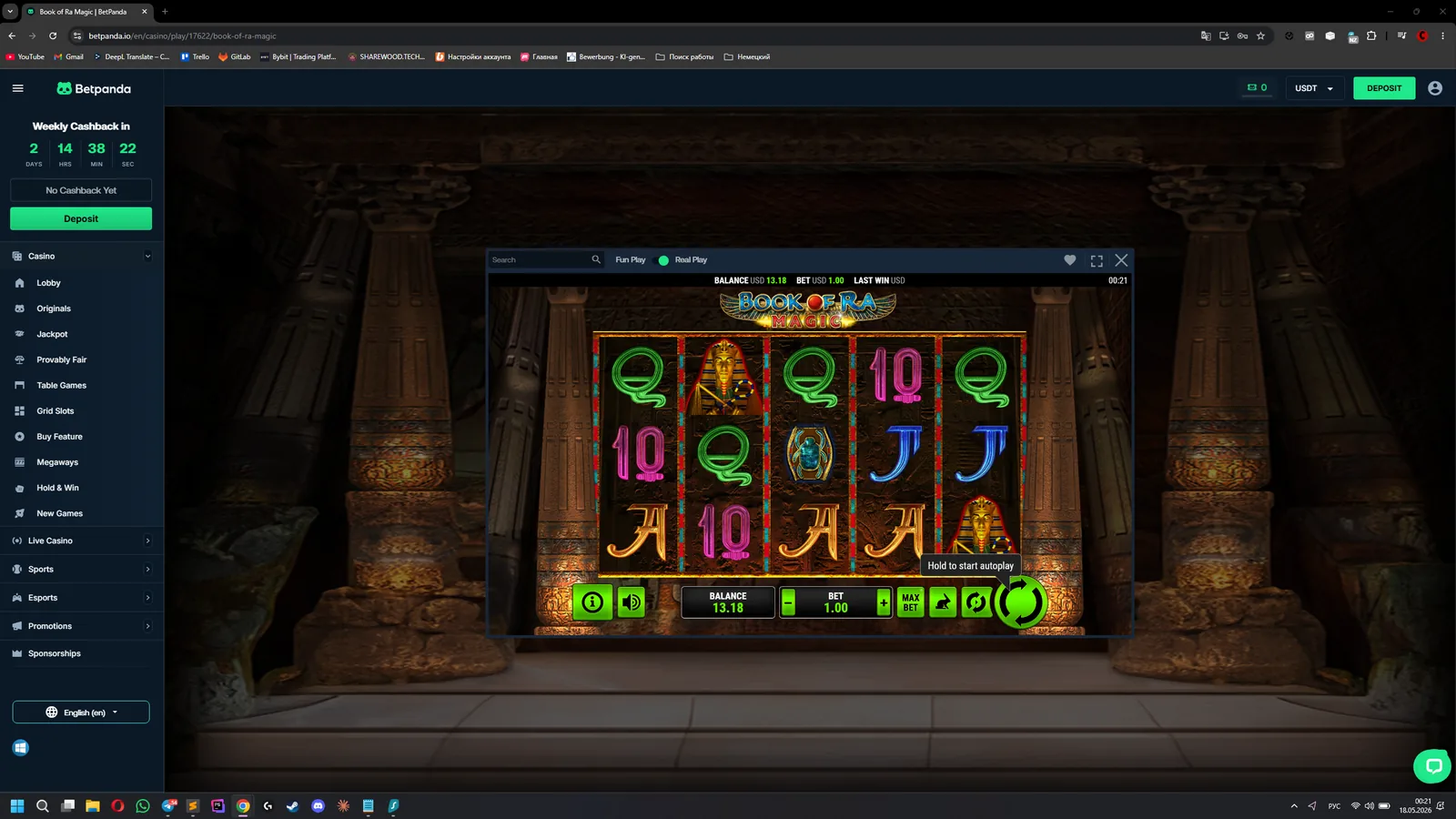 BetPanda games lobby / providers list screenshot