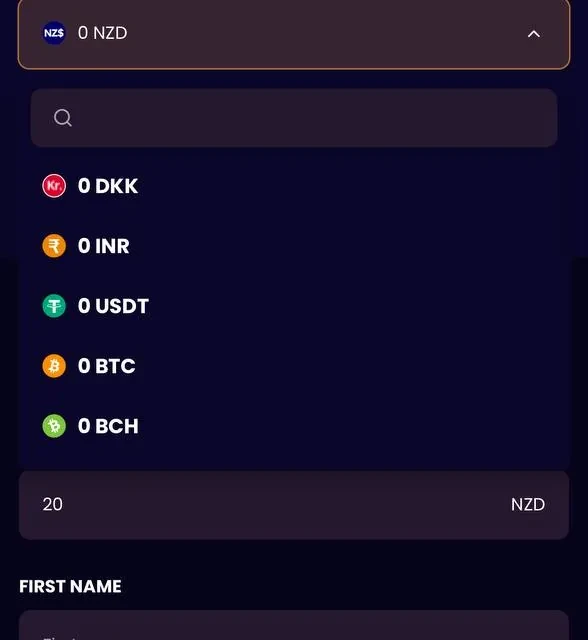 BiggerZ homepage and payment method screens before registration — screenshot 3 of 5