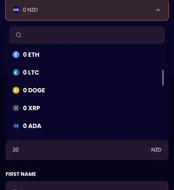 BiggerZ homepage and payment method screens before registration — screenshot 4 of 5