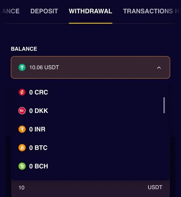BiggerZ withdrawal, additional confirmation screens — screenshot 1 of 5