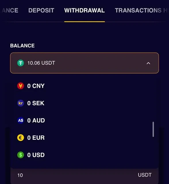 BiggerZ withdrawal, additional confirmation screens — screenshot 4 of 5
