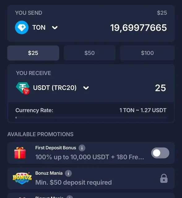 BitStarz the deposit that funded this test — screenshot 4 of 5