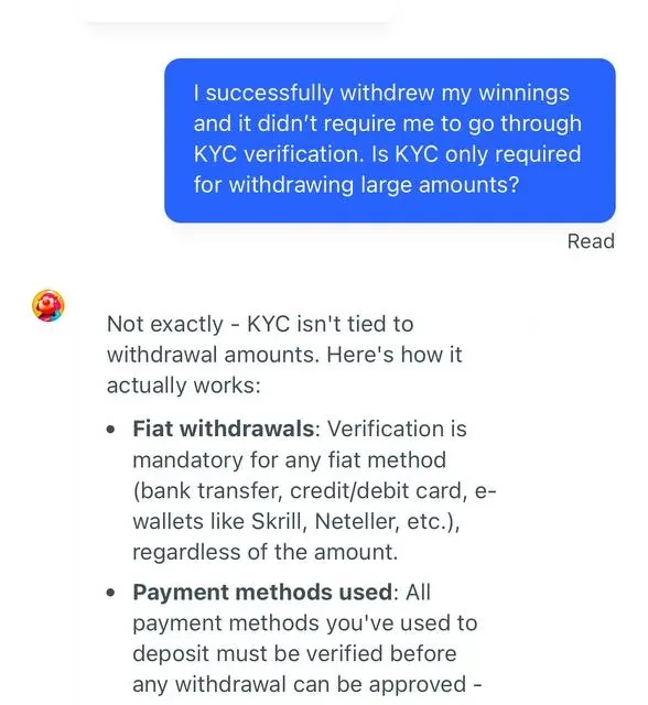 BitStarz the rest of the support conversation — screenshot 2 of 2