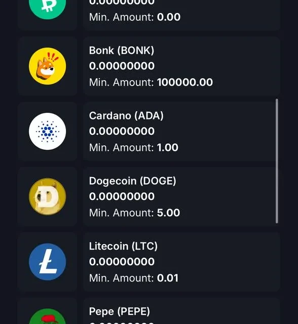 CoinCasino payment method screens before registration — screenshot 1 of 5