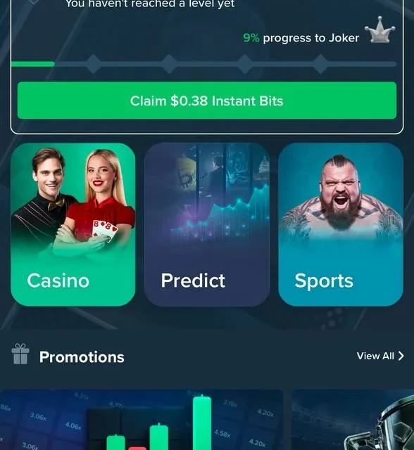 Duelbits rakeback accrual and claim, Instant Bits — screenshot 1 of 2