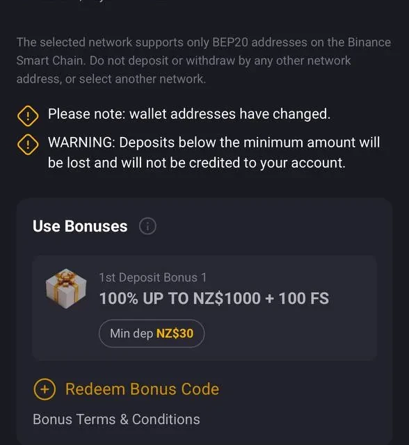 FortunePlay deposit confirmation and payment method screens — screenshot 2 of 5