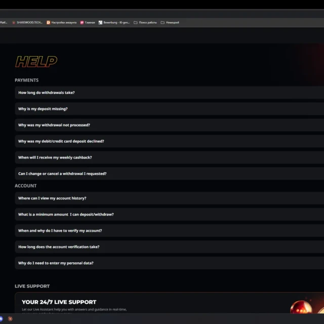 Instant Casino support conversations with Tom, Katy, and Wakasa — screenshot 2 of 5