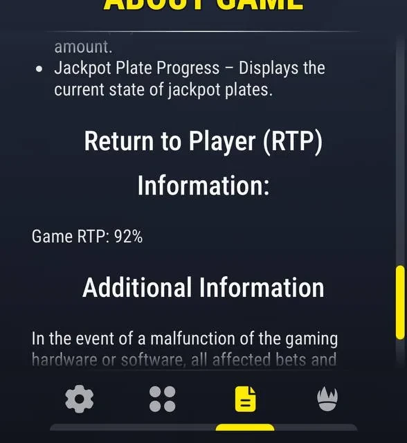 JustCasino games library, more jackpot and slot screens plus live RTP disclosure — screenshot 5 of 5