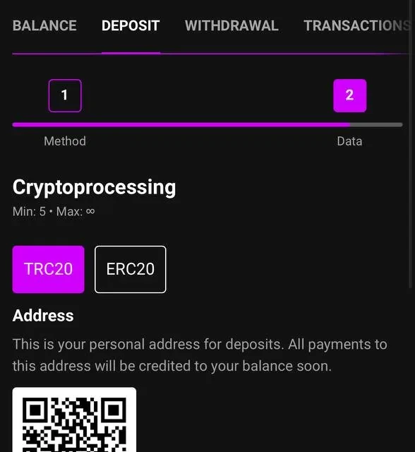JustCasino withdrawal, additional confirmation screens — screenshot 1 of 2