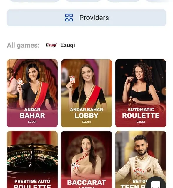 RocketSpin game lobby, provider list, and RTP disclosure — screenshot 5 of 5