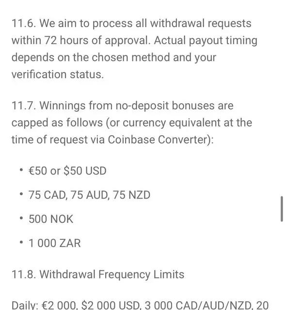 RocketSpin the bonus and general Terms & Conditions pages behind these figures — screenshot 5 of 5