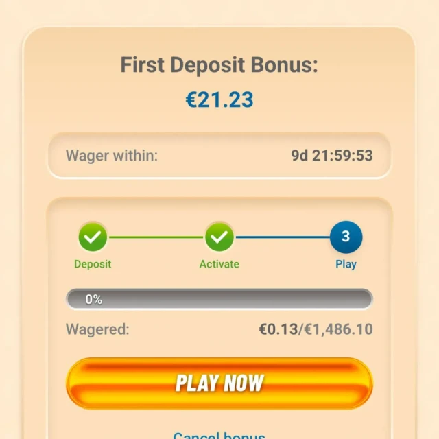 Vegasino games lobby and slot sessions — screenshot 5 of 5