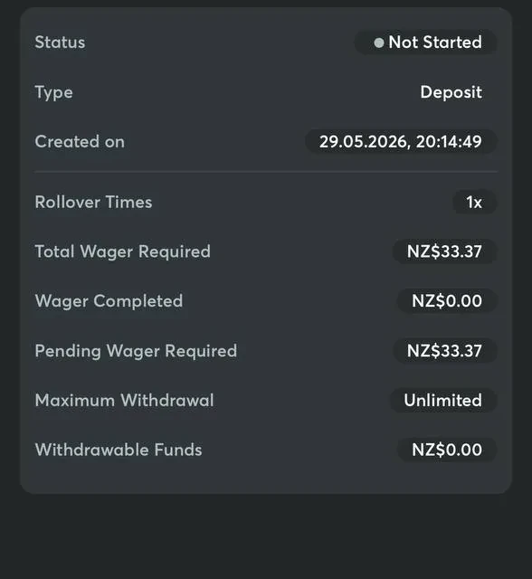 BC.Game wager progress bar, before and after — screenshot 2 of 2